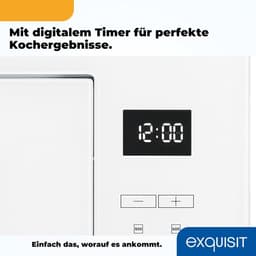 Inbouw Magnetron - Grill Magnetron - Snel Eten Bereiden - Roestvrij Staal Binnenruimte - 25 Liter - Wit — thumbnail 2