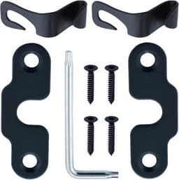 Reparatieset voor zonnewering geschikt voor Jeep Wrangler JK 2018-2022 en Gladiator 2020-2022 met 2 aluminium vizierclips voor eenvoudige montage en duurzame fixatie — thumbnail 3