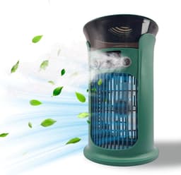 Draagbare airconditioning-ventilator, USB-aangedreven luchtkoeler, luchtbevochtiger, persoonlijke mini-luchtkoeler, ultra-stille koelventilator voor familie, reizen — thumbnail 1