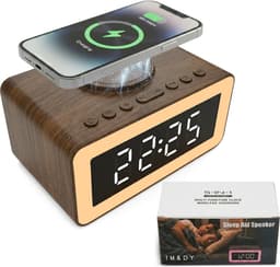 TM&DY Digitale Wekkerradio - Bluetooth Wekkerradio - Draadloos Opladen - RGB Wake-up Light - Speaker met Bluetooth – Digitale Klok – 20 Slaapgeluiden – Bluetooth 5.3 – Licht Wekker – LED Nachtlamp — thumbnail 1