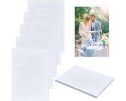 Pack van 50 Zelfklevende Laminatiefolie A4, 12 x 8,5 inch, Transparante Holografische PVC Beschermfolie voor Visitekaartjes, Foto's en Documenten