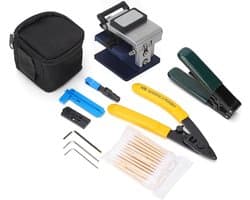 Professionele Fiber Optic Splitting en Stripping Tool Set met FC-6S Splitsing voor Efficiënt Kabelbeheer