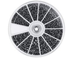 600 Stuks RVS Schroeven en Moeren Set - Mini Schroefset M1 M1.2 M1.4 M1.6 voor Elektronische Toepassingen en Mechanische Projecten