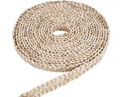 10 meter linnen strooptape, gevlochten leren stro, 23,5 mm breed, handgemaakte linnen strobanden voor knutselen en decoratie