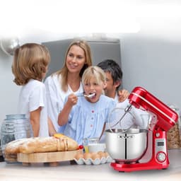 Keukenmachine - Keukenmixer - Foodprocessor - Keukenmachines & Mixers - Kitchenaid Keukenmachine - 6L Roestvrijstalen Kom – 1200W Krachtige Motor – 6 Snelheden – Zilver — thumbnail 4