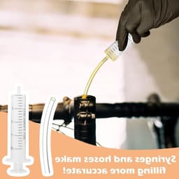 Complete Set van 17 Precisie Olie en Remvloeistof voor Fietsen - Inclusief Mineralen Olie (60ml), Eenvoudige Rem Bleed Kit voor Alle Soorten Fietsen — thumbnail 2