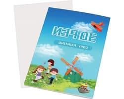 Creatieve 3D Pen Tekenboek met 40 Herbruikbare Patronen, Dikke Papieren Sjablonen en Transparante Platen voor 3D Schilderen en Graffiti Kunst