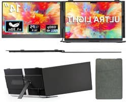 Laptop Monitor - Draagbaar Scherm - Productiviteit Vergroten - Slagvast Aluminium Frame - 14 inch - Zwart