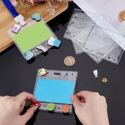 50 Stuks Kaart Naam Badge Houder - Waterdichte Plastic Pocket ID Houder voor Zorgprofessionals, Evenementen en Bedrijfsgebruik — thumbnail 2