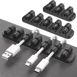 Kabelhouder Clips 3-Pack - Zelfklevende Siliconen Kabelclips voor USB Opladen en Kabelbeheer - Duurzame Oplossing voor Kabelorganisatie — thumbnail 1