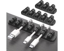 Kabelhouder Clips 3-Pack - Zelfklevende Siliconen Kabelclips voor USB Opladen en Kabelbeheer - Duurzame Oplossing voor Kabelorganisatie