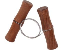 Professionele Kleiknijper voor Keramiek en Boetseren - RVS Snijdraad en Houten Handvat voor Nauwkeurige Snedes