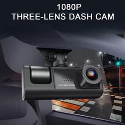 Dashcam 3 Camera's - Rijrecorder DVR - Veilig Rijden - 1080P Beeldkwaliteit - 2 Inch Scherm - Zwart — thumbnail 2