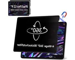 Privacyfilter iPad Pro - Inkijkbescherming Scherm - Scherm Beveiligen - Magnetisch 360° - 129 inch - Zwart
