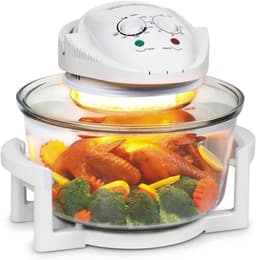 Heteluchtoven Airfryer - Multicooker Grill - Gezond Koken - Grote Glazen Pan - 17 Liter Capaciteit - Transparant — thumbnail 1