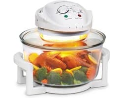Heteluchtoven Airfryer - Multicooker Grill - Gezond Koken - Grote Glazen Pan - 17 Liter Capaciteit - Transparant