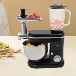 Elektrische Keukenmixer - Handmixer Kom - Bakken Deeg Maken - Krachtige 1500W Motor - 6 Liter Kom - Zwart — thumbnail 3