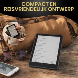 Veloura One E reader - inclusief 32GB SD kaart - 6 inch ereader met hoesje - met schermverlichting en nachtmodus - 64 GB opslag - online luisterboeken en storytel ondersteuning - nederlandstalig ebook — thumbnail 5