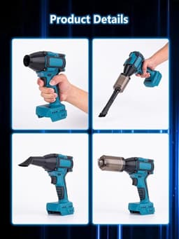 Luchtblazer Turbo - Ventilator Jet - Stof Verwijderen - Borstelloze Motor - 40 mm - One Color — thumbnail 3