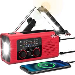 Fokelyi Noodradio Solar Opwindbaar & Batterij - Noodradio - Opwindbaar - Powerbank - Zaklamp - FM - Oplaadbaar - Noodpakket - Zwart — thumbnail 1