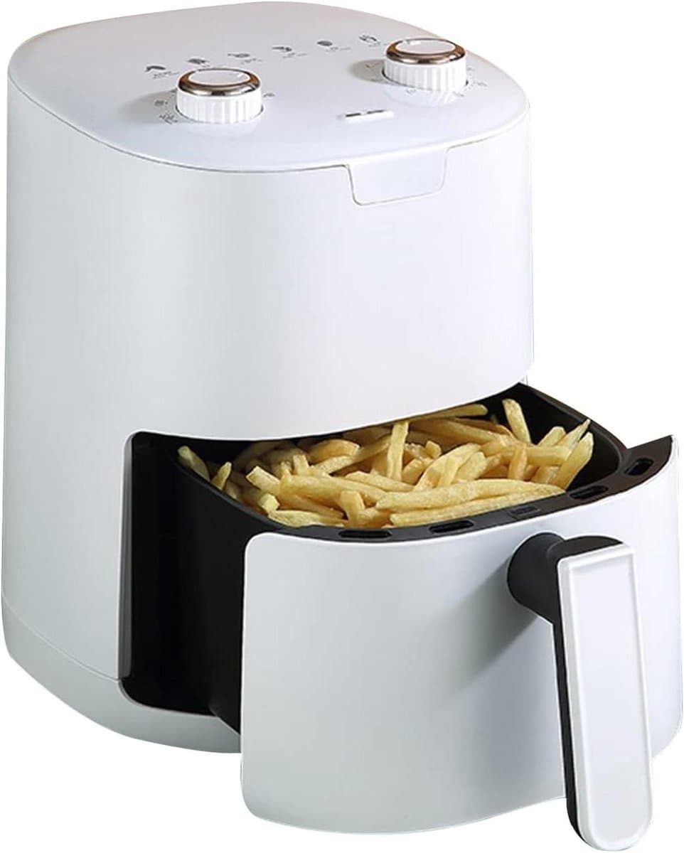 Luchtfriteuse Oven - Compacte Friteuse - Gezond Frituren - 85% Minder Vet - 3 Liter Capaciteit - Wit — afbeelding 1