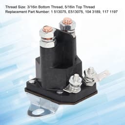 Starter Solenoid Relais Elektromagnetische Relais Koper Waterdicht 117 1197 Vervanging voor Toro Grasmaaier - Elektrisch Startmechanisme — thumbnail 3