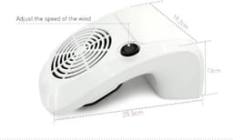 Nagelstofafzuiger - Nagelstofcollector - Nagelsalon - Verstelbare Ventilator - 40W - Wit — thumbnail 5