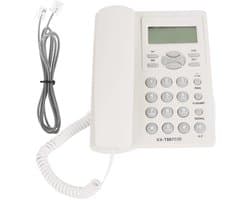 Store_9 - Vaste Telefoon - Handsfree telefoon met LCD-scherm - Ruisonderdrukkingsfunctie - Wit - Nummerherkenning - Geschikt voor thuis, hotel en k...