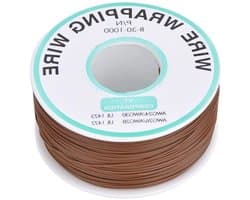 30AWG Bruine Koperdraad voor Printplaat Reparatie - Tin Geplateerde Draad voor Verbindingen en Jumper Toepassingen