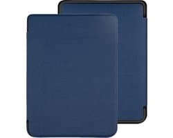 Lunso Geschikt voor Kobo Clara HD hoes (6 inch) - sleepcover - Blauw