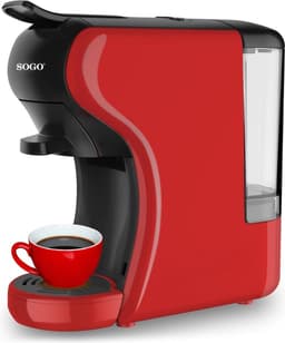 SOGO Koffiemachine - Express Capsulemachine 0.6 L - 19Bar - Rood — thumbnail 4