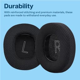 Vervangende Oorkussens voor Xbox Wireless, Xbox Wired, Xbox Stereo 20th Anniversary Special Edition Hoofdtelefoon van MMOBIEL – Mesh Fabric Koptelefoon Oorkussens - Noise Isolation Earpads – Zwart — thumbnail 5