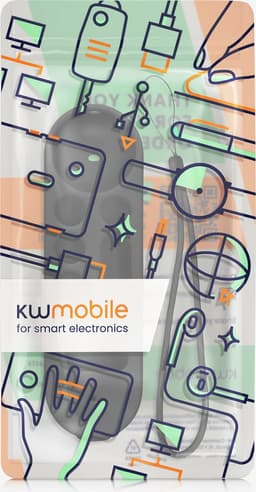 kwmobile hoes geschikt voor Google TV Streamer 4K - Siliconen anti-slip hoes voor afstandsbediening in zwart — thumbnail 3