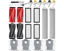 20 vervangende onderdelen geschikt voor de Roborock Qrevo Curv 2 Flow robotstofzuiger