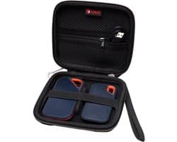 Beschermhoes Externe Schijf - Draagbare Opbergtas - Veilige Opslag - Waterbestendig Schokbestendig - 15.7 x 13.1 cm - Zwart