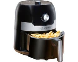 alpina Airfryer 3.5L - Heteluchtfriteuse 1-4 Personen - Air Fryer met Timer Functie - Instelbare Temperatuur 80 tot 200 Graden - Heteluchtoven 1400W