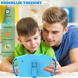 SAVI® Kindertablet Vanaf 3 Jaar - Ouderlijk Toezicht - Android 13 - Compleet Pakket - Blauw - 26cm x 16cm x 2cm — thumbnail 3