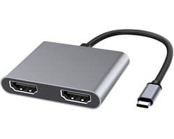 Type-C Hub 2-in-1: dubbele HDMI-uitgang voor een soepele verbinding