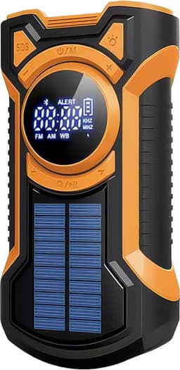 Just in Case noodradio Solar met Powerbank 5000 mAh – Opwindbaar & Zonne-energie – AM/FM Radio, Zaklamp & SOS – Voor Noodsituatie en Stroomuitval — thumbnail 2