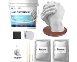 Handafdruk Set - Gipsafdruk Set - Herinneringen Maken - 3D Sculptuur - 20 x 19 x 17 cm