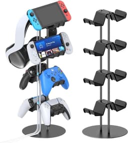 Gaming Controller & Headset Houder – 4-Laags Gaming Organizer met Kabelhouder – Bureau Standaard voor Controllers en Koptelefoon — thumbnail 1