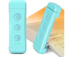 Oplaadbare USB Boekenlamp voor Lezen in Bed - Blauwe Clip-On Leeslamp