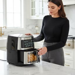 AG5300 Airfryer XXL Premium Zilver – 5.5L Hete Luchtfriteuse – Digitaal Display – 8 Programma’s – Anti-aanbak – Vaatwasserbestendig – Extreem Stil – Gezond Koken Zonder Olie – Inclusief Receptenboek — thumbnail 18