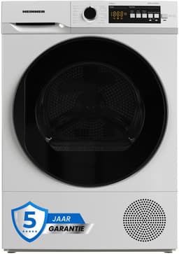 Heinner HHPD-V10T2KA++ Warmtepompdroger 10 kg – 15 Droogprogramma’s – Digitaal Display – Anti-kreukfunctie – Omkeerbare Deur – Kinderslot – Wit – 5 Jaar Garantie — thumbnail 1
