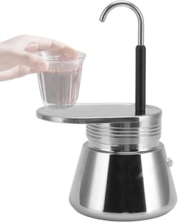 Espresso Koffiezetapparaat Mini Rvs Enkele Uitloop Moka Pot 1 Cup Thuis Camping — thumbnail 1