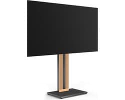 Design tv-standaard van beukenhout voor 32-65 inch televisies, draaibaar en in hoogte verstelbaar