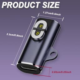 Shokz-oplaadkabeladapter voor hoofdtelefoon, Type-C naar magnetische converter - compatibel met AfterShokz Aeropex, OpenComm, OpenRun (4 stuks) — thumbnail 3