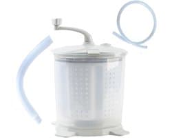 Draagbare Wasmachine - Mini Wasser - Snel Wassen - Hand Crank Bediening - 35x36x39 cm - Wit