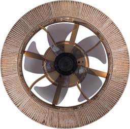 Plafondventilator met licht - Ventilatorlamp - Kamers Koelen - 6 Snelheden Timer - 46 x 18 cm - Bruin — thumbnail 4