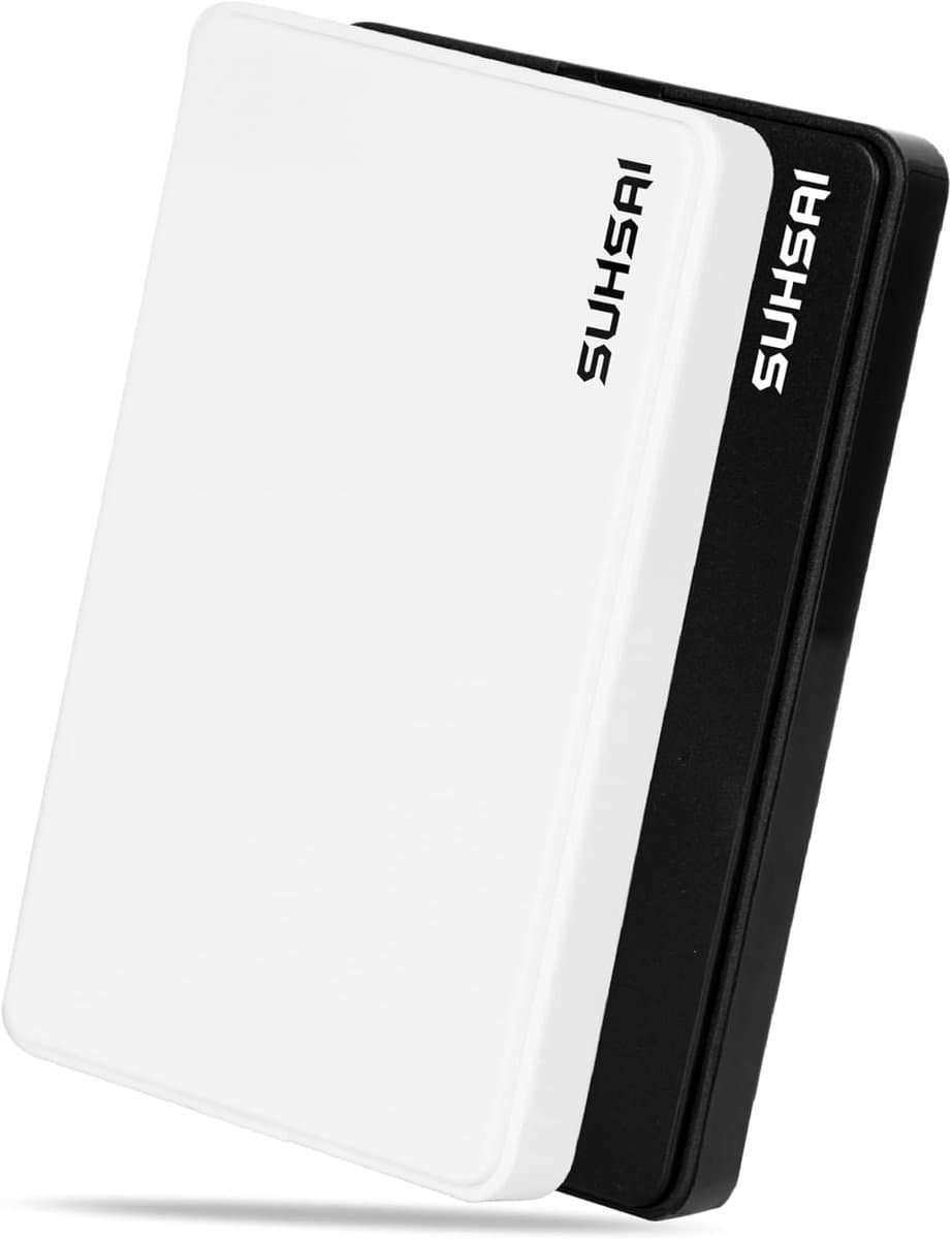 Externe harde schijf - Draagbare opslag - Bestanden back-uppen - Compact en lichtgewicht - 25 inch - Wit — afbeelding 1